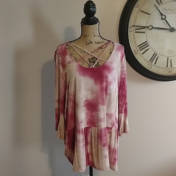 Ava James Tops - Tie-Dye Tunic Top